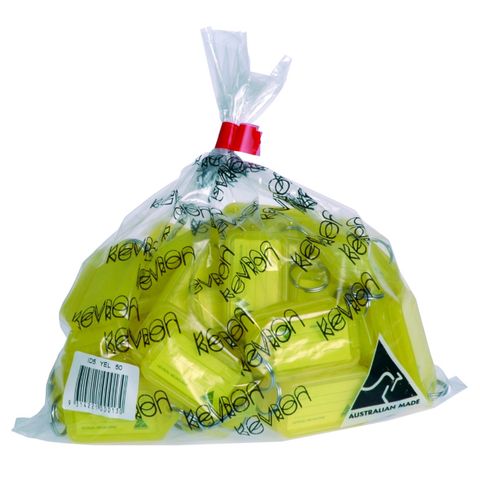 KEVRON KEY TAGS ID5 YELLOW BAG 50