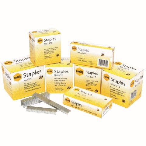 STAPLES NO. 23/8 5000BX HEAVY DUTY MARBIG