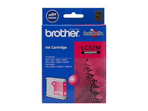 DYN-LC57M BROTHER LC-57M MAGENTA INK CARTRIDGE - UP TO 400 PAGES - CQS1