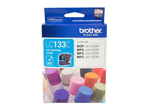 DYN-LC133C BROTHER CYAN INK CARTRIDGE - UP TO 600 PAGES
