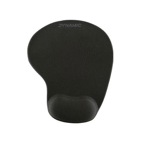MOUSE PAD ERGONOMICALLY DESIGNED FOR EASE OF MOTION AND RELIEF OF JOINT STRESS.  NON SLIP BASE.