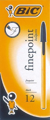 PEN BIC FINEPOINT BLACK EACH