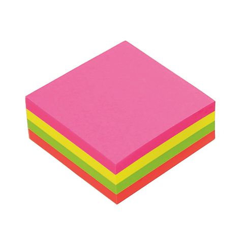 NOTES BRILLLANT MEMO CUBE 75X75MM 320SHT ASSORTED COLOURS