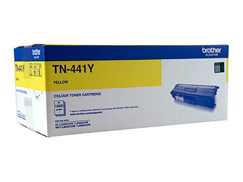 BROTHER TN441 YELLOW TONER CARTRIDGE - 1800 PAGES - CQS2