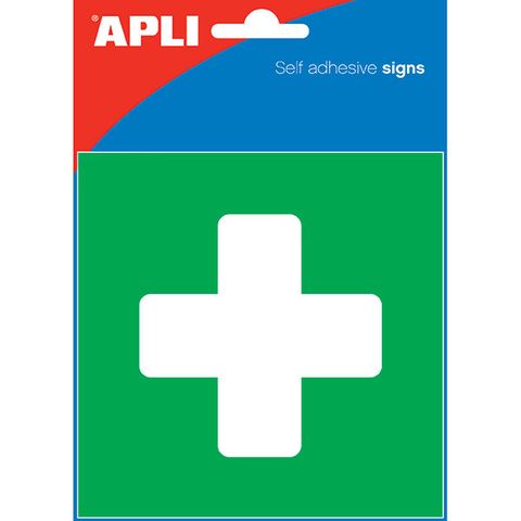 FIRST AID SIGN APLI SELF ADHESIVE PK1