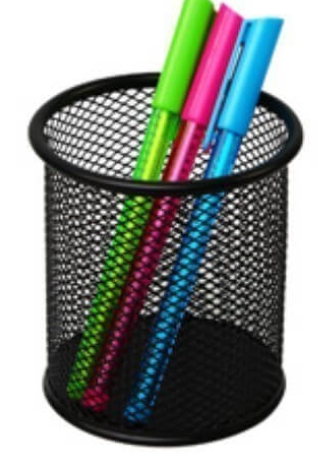 PENCIL CUP MESH BLACK I343  ITALPLAST