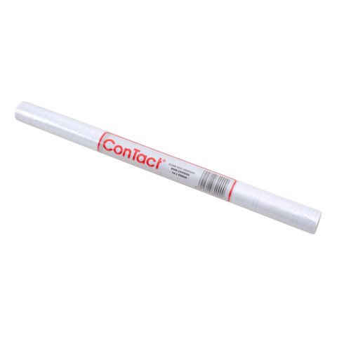 CONTACT 1M X 45MM CLEAR BOOK COVERING 50MIC