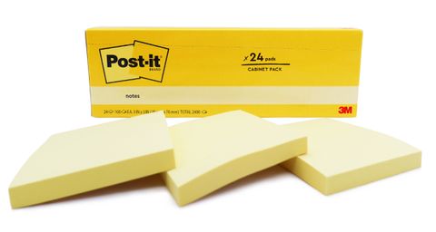 POST IT 654-24CY CABINET PACK YELLOW BX24
76X76MM