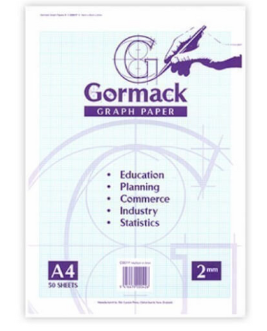 GRAPH PAD 2MM GORMACK 50 SHEETS