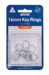 KEY RING 16MM ZINC PLATED PK10