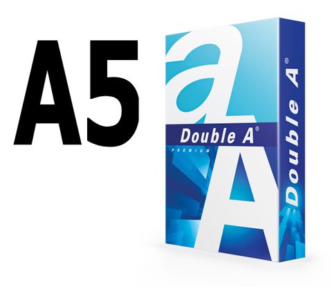 DOUBLE A A5 PAPER 80GSM WHITE PK500
******A5 SIZE PAPER**********