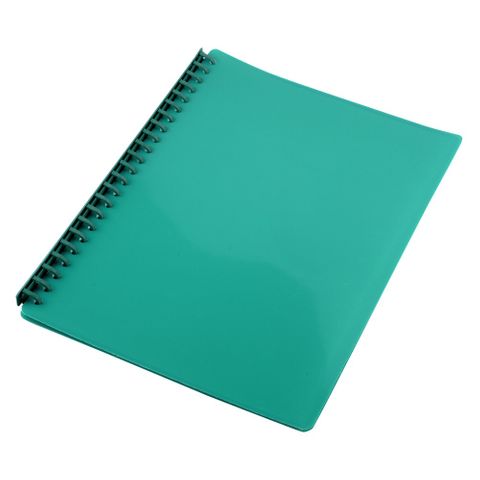 DISPLAY BOOK A4 GLOSS GREEN 20 PAGES  REFILLABLE