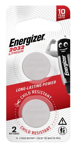 BATTERY CR2032 ENERGIZER PK2