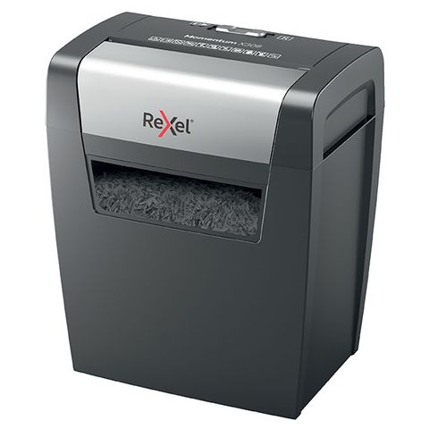 SHREDDER REXEL OPTIMUM X308 CROSS CUT   SHREDS UP TO 8 SHEETS IN ONE PASS (80GSM)