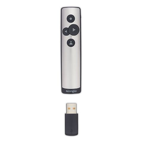 KENSINGTON K75241WW POWERPOINTER WIRELESS PRESENTATION REMOTE BLACK/SILVER