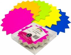 STARBURST RAINBOW FLURO BOARD 150MM 300GSM SINGLE SIDED PK60