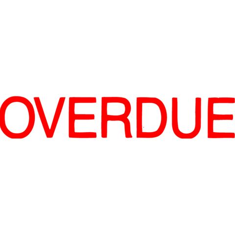 XSTAMPER 1171 OVERDUE RED