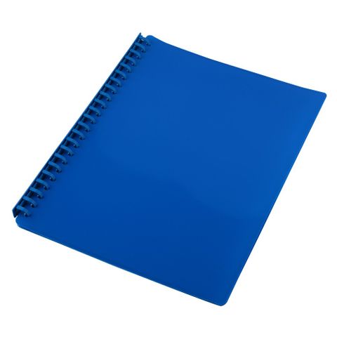 DISPLAY BOOK A4 GLOSS BLUE 20 PAGES REFILLABLE