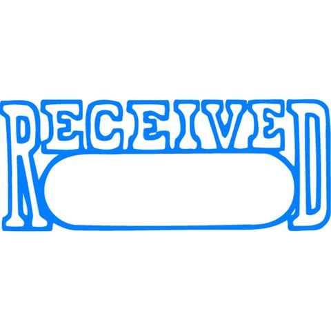 XSTAMPER1203 RECEIVED/DATE BLUE