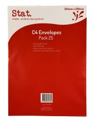 C4 ENVELOPE  KRAFT PEEL/SEAL PK25