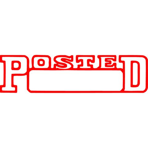 XSTAMPER 1211 POSTED DATE RED