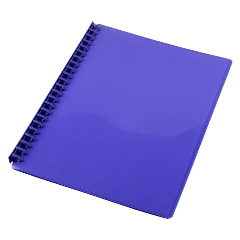 DISPLAY BOOK A4 GLOSS PURPLE 20 PAGES REFILLABLE