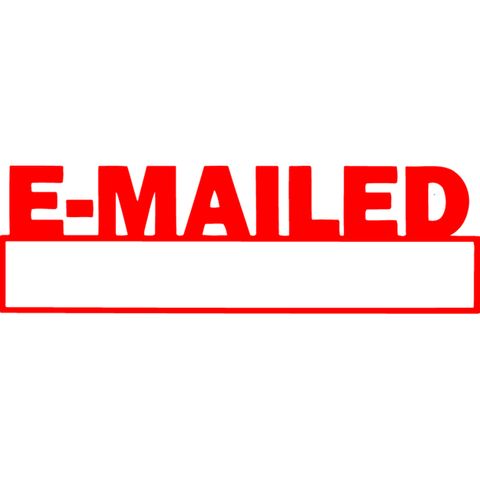 XSTAMPER 1650 EMAILED/DATE RED