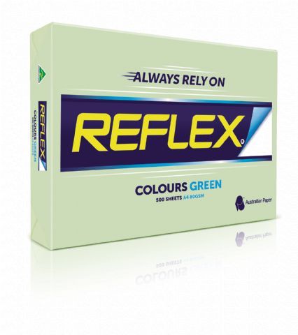 REFLEX A4 GREEN COPY PAPER 80GSM
