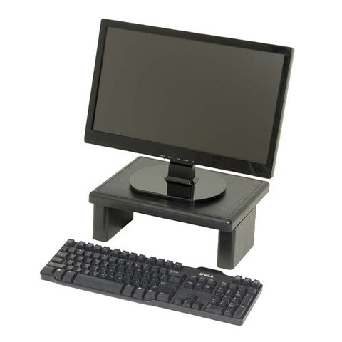 MONITOR RISER BLACK DAC MP107  SUPPORTS MONITORS UP TO 30KG HEIGHT ADJUSTABLE FROM 2.54CM TO 12.2CM - DIMENSIONS 343X70X276