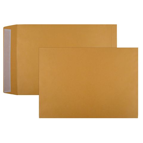 B4 ENVELOPE GOLD STRIP SEAL BX250 353X250MM 100GSM