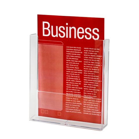 BROCHURE HOLDER A4 PORTRAIT WALL MOUNT