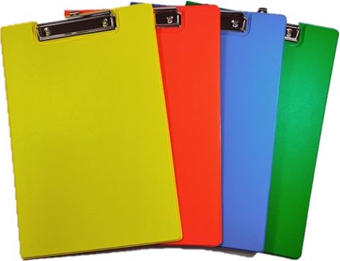 CLIPFOLDER A4 BRIGHTS ASSORTED PK4 WITH POCKET