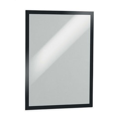 DURABLE DURAFRAME SELF ADHESIVE SIGN HOLDER A3 BLACK PK2