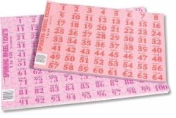 TICKETS CHOCOLATE WHEEL 1-100 PAD (50 SHEETS)