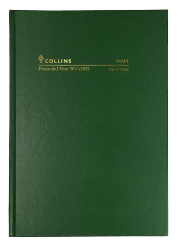DIARY FINANCIAL A4 DAY TO PAGE 2024/2025 COLLINS 14M4