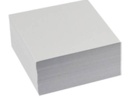 MEMO CUBE REFILLS ITALPLAST PLAIN PAPER I130 500 SHEETS 98X98MM