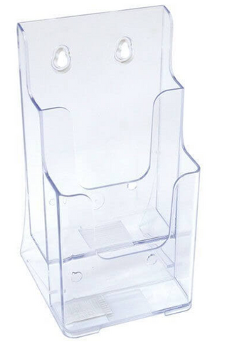 BROCHURE HOLDER 2 TIER DL PORTRAIT DEFLECTO FREE STANDING