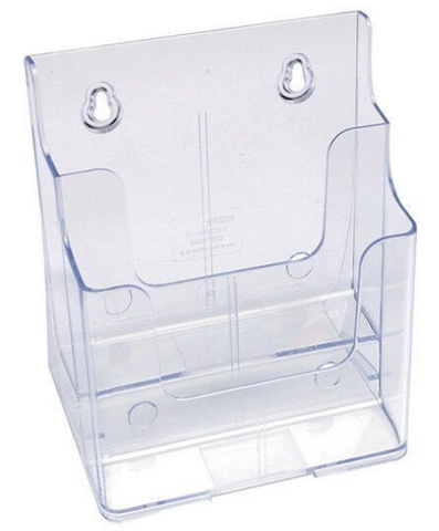 BROCHURE HOLDER 2 TIER A5 DEFLECTO FREE STAND OR WALL MOUNT