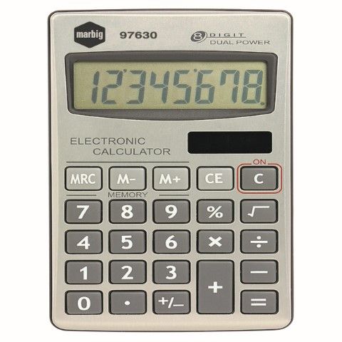 8 DIGIT MARBIG CALCULATOR HANDHELD