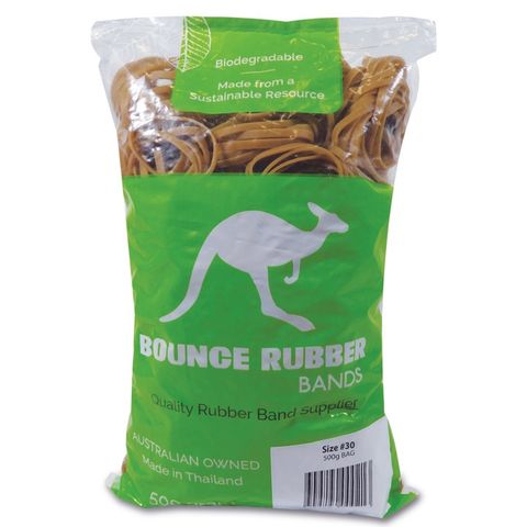 RUBBER BANDS SIZE 30 500GM BAG