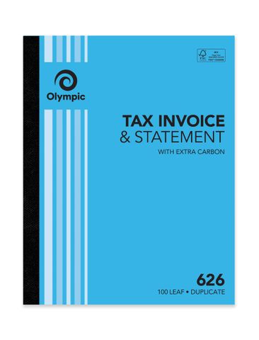 OLYMPIC 626 TAX INVOICE AND STATEMENT WITH EXTRA CARBON - DUPLICATE