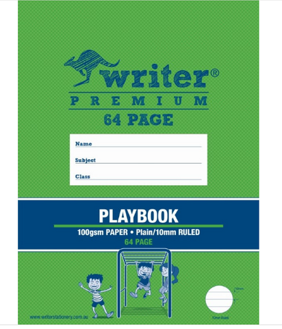 PLAYBOOK WRITER 335X240 64 PAGES