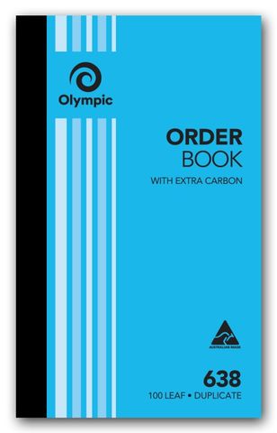 OLYMPIC 638 ORDER BOOK WITH EXTRA CARBON 100 LEAF