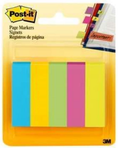 PAGE MARKER 670 5AU ULTRA ASSORTED COLOURS 15X50MM