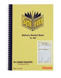 SPIRAX 556 DELIVERY BOOK 207X144MM  DUPLICATE
CARBONLESS  50 DUPLICATE SETS