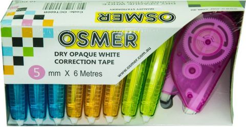 CORRECTION TAPE 5MM X 6M  BULK BX10  OSMER