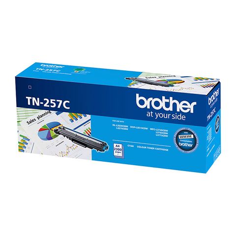 BROTHER TN257 CYAN TONER - 2300PG