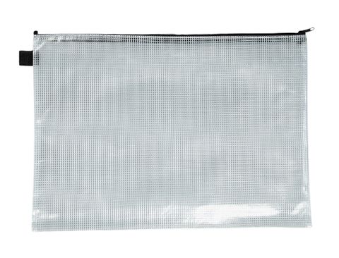 MESH CASE A4 ZIP CASE BLACK TRIM 345X250MM GNS