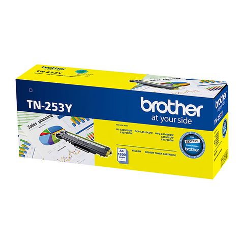 BROTHER TN253 YELLOW TONER - 1300PG