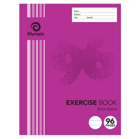EXERCISE BOOK 225x175 96 PG 8mm
